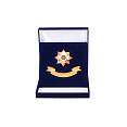 Знак-орден «Долг, честь, слава» в барх.коробке с лентой «За верность традициям»