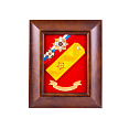 Рамка-коллаж со знаками, парадным погоном генерал-майора и лентой «За верность традициям»