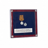 Шкатулка-коллаж с копией медали "За храбрость"