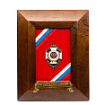 Рамка-коллаж со знаком «Высшие Офицеры России»,   лентой «На память о службе»